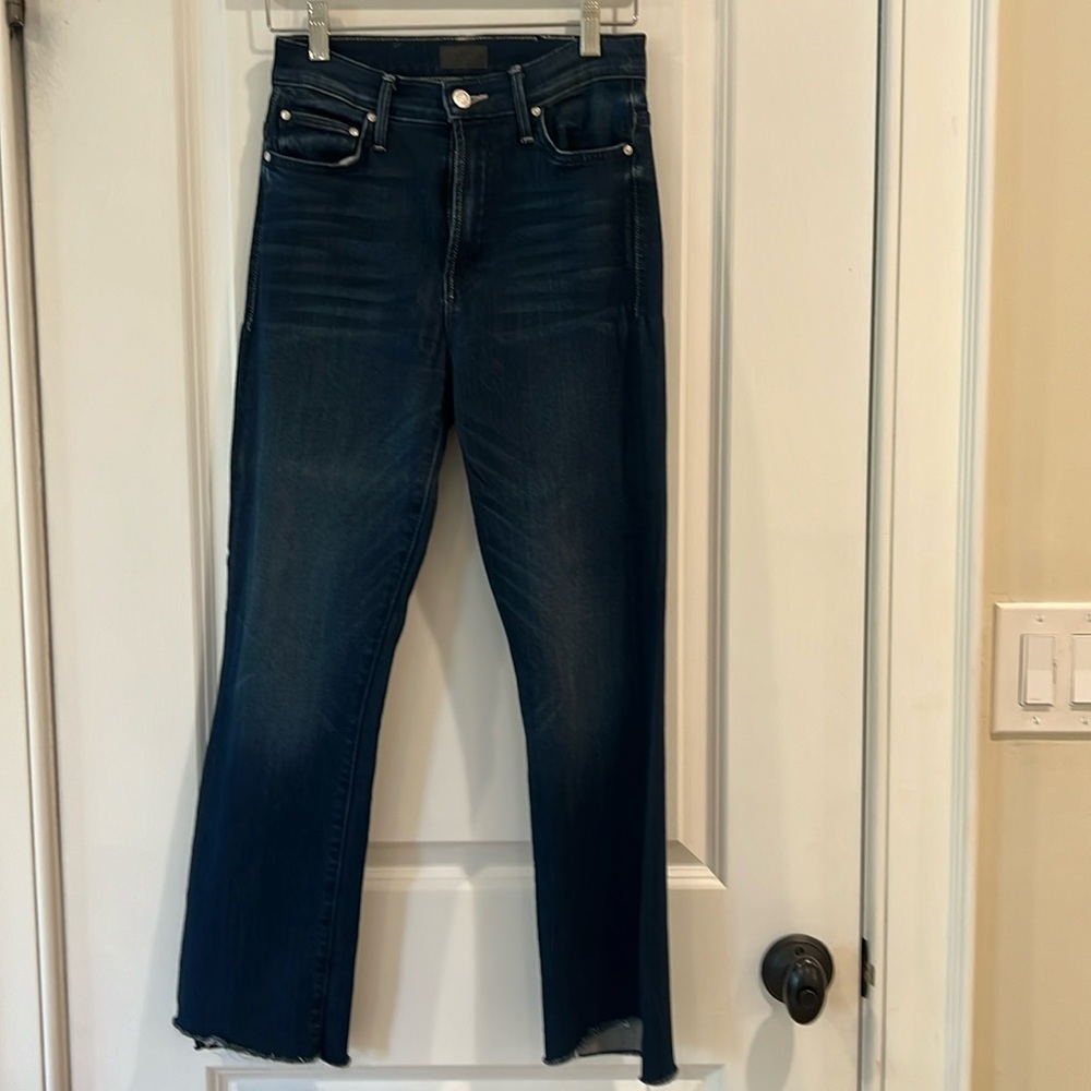 Mother Jeans, The Insider Crop Step Fray, color Tongue And Chic